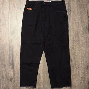 Empyre Black Denim Jeans with Blue and Yellow Tag